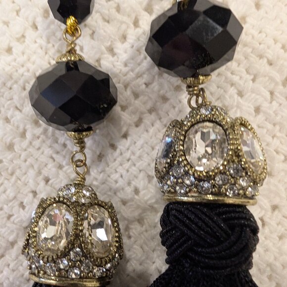 HEIDI DAUS "HOW SUITE IT IS" 1-PIECE Lariat-Style Tassel NECKLACE ~ 57-1/2" - Picture 2 of 8